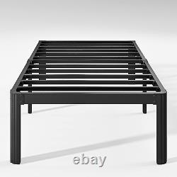 14In Heavy Duty Twin Bed Frame No Box Spring Needed, Metal Platform Bed Frame T