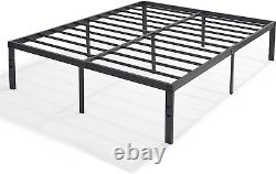 14 Twin Metal Platform Bed Frame, Heavy Duty Steel Slat/Easy Assembly Ma