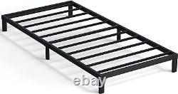 8 Inch Twin Bed Frame No Box Spring Needed, Heavy Duty Metal Platform Bed Frame