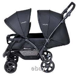 Costway Foldable Twin Baby Double Stroller Heavy Duty Frame, Adjustable, Lightw