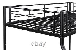 Heavy Duty Metal Bunk Bed Twin over Full Bunk Bed Frame for kids adults Bedroom