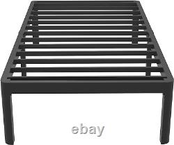 Heavy Duty Metal Platform Bed Frame Rounded Edge 14 High Holds 3500lbs NEW