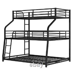 Heavy Duty Metal Triple Bunk Bed Platform Bed Frames Twin XL/Full XL/Queen Size