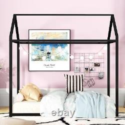 Heavy Duty Montessori Floor Bed Twin Size Height Adjustable House Bed Frame