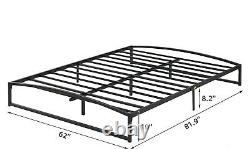 Heavy Duty Queen/Full/Twin Size Bed Frame 10 Metal Platform Sturdy Slat Support