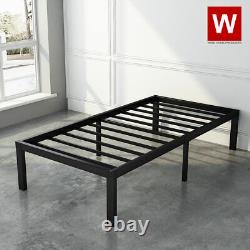 Heavy Duty Steel Platform Bed Frame Metal Bed Frame with Storage Height 14