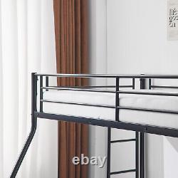 Heavy Duty Twin Over Full Bunk Bed with Trundle Metal Bunk Bed Frame