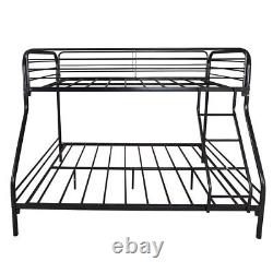 Heavy Duty Twin-Over-Full Metal Bunk Bed Easy Assembly with Enhanced