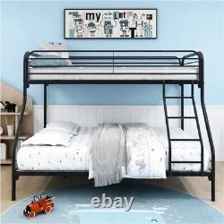 Heavy Duty Twin-Over-Full Metal Bunk Bed with Enhanced Upper-Level 344321