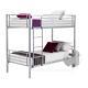 Heavy Duty Twin Size Bunk Bed Frame with Ladder Bedroom Dorm for Kids Adult Teen