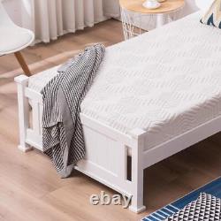 Heavy Duty Twin Size Platform Bed Frame with Wood Slats