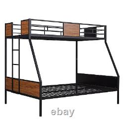 Heavy Duty Twin over Full Metal Bunk Bed Frame with Safety Built-in Ladder US