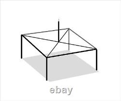 High Peak Party Canopy Tent 20x20 ft Frame Only Heavy Duty Twin Tube Aluminum