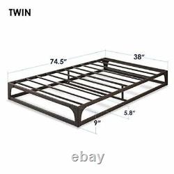Mellow 9 Inch Metal Platform Bed Frame withHeavy Duty Assorted Sizes, Styles