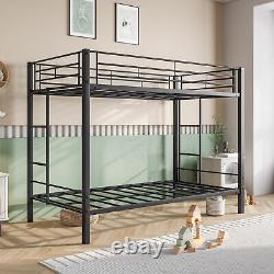 Metal Bunk Bed Twin Over Twin Heavy Duty Twin Bunk Beds Withshelf 07070