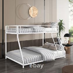 Metal Twin over Full Bunk Bed Heavy-duty Noise Reduced Safety Guardrail CPC