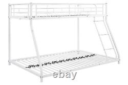Metal Twin over Full Bunk Bed Heavy-duty Noise Reduced Safety Guardrail CPC
