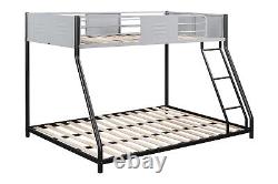 Metal Twin over Full Bunk Bed/ Heavy-duty Sturdy Metal/ Noise Reduced/ Safety