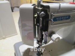 Morse 4300 Automatic Zig Zag, Twin Needle, Heavy Duty Sewing Machine (See Video)