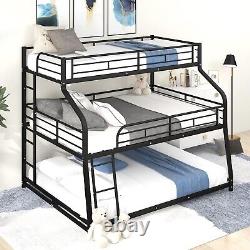 NEW HEAVY DUTY bunk bed xl twin, full, queen black metal kids teens adult