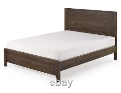 Solid Wood Twin Bed Frame With Headboard, Heavy Duty Twin Size Bed Frames