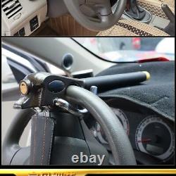 Steering Wheel Lock Heavy Duty Twin Hook High Security Car Van Anti Theft 3 Keys