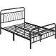 Twin/Full/Queen Metal Bed Frame Heavy Duty Platform Bed No Box Spring Needed