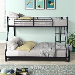 Twin Over Full Bunk Bed Heavy Duty Metal Bed Frames for Dormitory Bedroom School