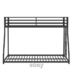 Twin Over Full Bunk Beds Heavy Duty Metal Bed Frames for Kid's Dormitory Bedroom