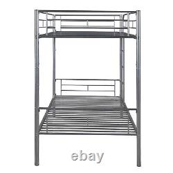 Twin Over Twin Bunk Bed Heavy Duty Metal Bed Frame with Ladder Sturdy Frame