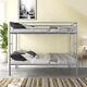 Twin Over Twin Bunk Bed Metal Bed Frames Heavy Duty Mattress Foundation Kids Bed