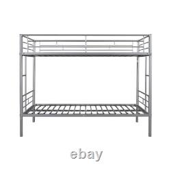 Twin Over Twin Bunk Bed Metal Bed Frames Heavy Duty Mattress Foundation Kids Bed
