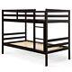 Twin Size Childrens Wooden Bunk Beds Heavy Duty Bedroom withLadder & Safety Rail