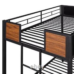 Twin-over-twin Bunk Bed Heavy-duty Safeguard Along with a Sturdy Ladder Brown