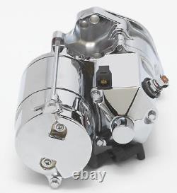 Ultima Chrome 1.75kw Side Post Heavy Duty Starter for 1989-2006 Harley Big Twin